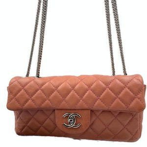 Authentic CHANEL CC Flap Bag - Dark Pink (Salmon Pink) SHW